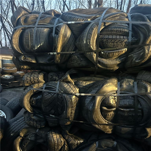 Significant Quantity of Uncut Tire Scrap in Bales Available for Sale from the USA